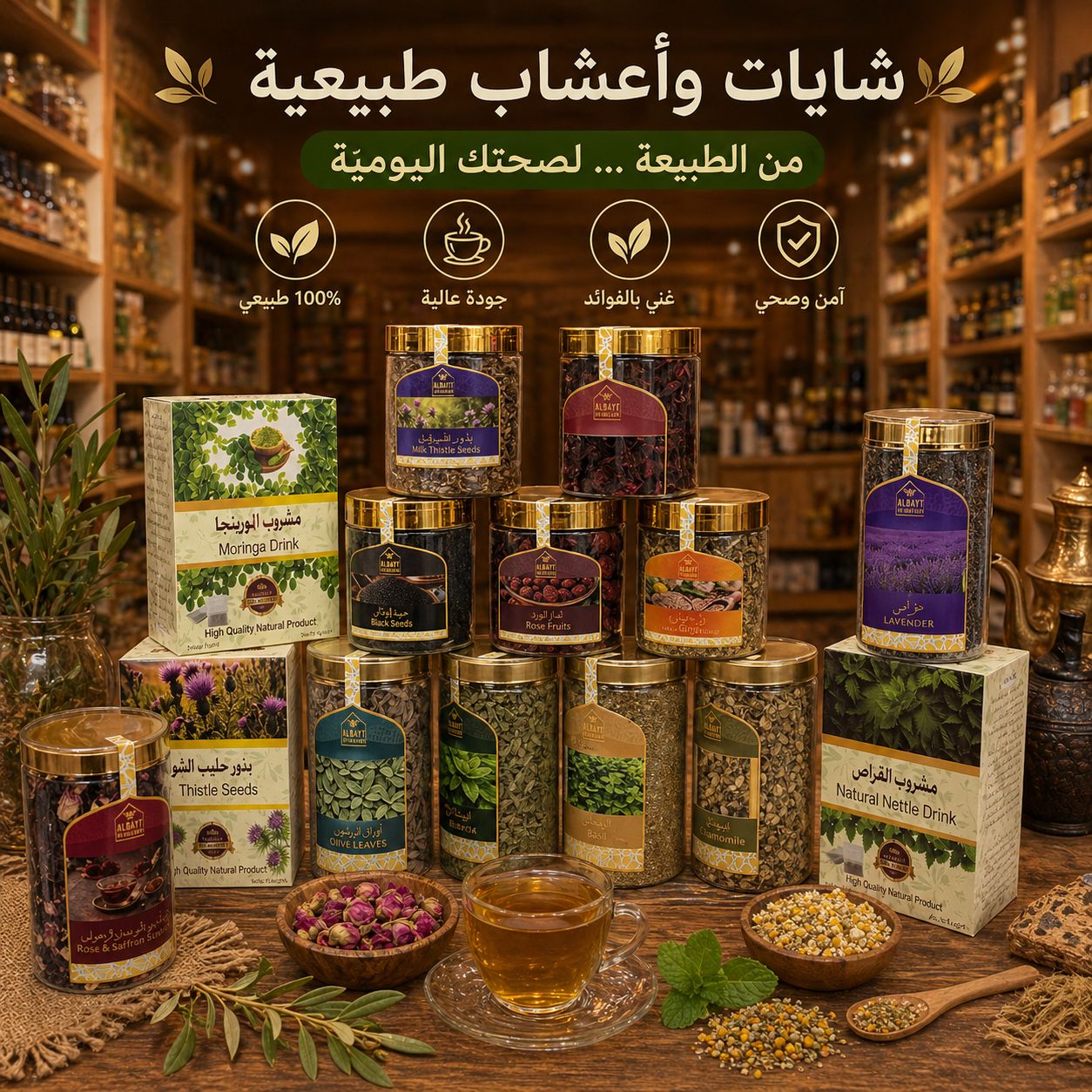 أعشاب وشايات طبيعية